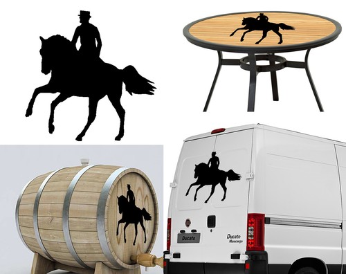 Cavallo andaluso adesivo in - andaluso,,