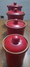 Set 4 Contenitori Ceramica
