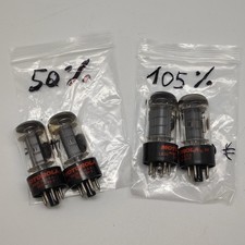 Set 4 valvole Motorola 6V6GTA usate 2x Nos 2x 50%