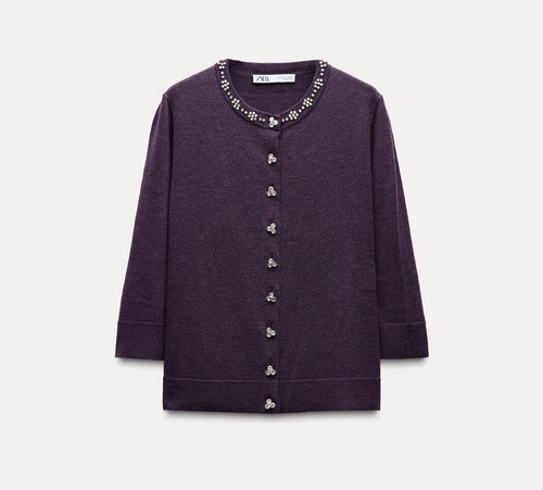 Zara maglione donna gioiello