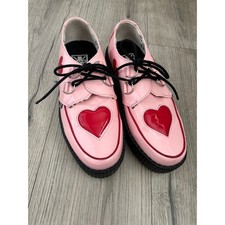 Scarpe creeper TUK rosa cuore