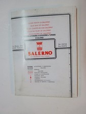 vecchia mappa cartina stradario di SALERNO Alberghi provincia strade autostrade