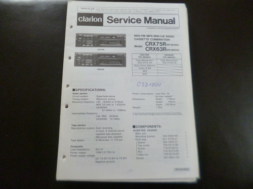 Manuale servizio originale - di,