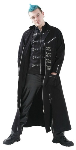 Giacca lunga uomo cotone - , nero