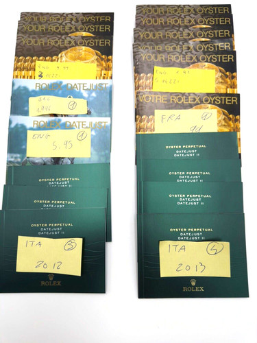 Rolex datejust vari booklet - rolex,
