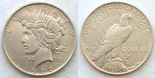 Dollaro 1922 usa - 1922, stati