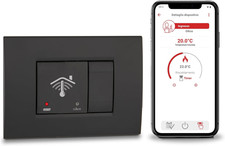 VE796100 OIKOS WIFI - Cronotermostato Wifi Da Incasso 2 Moduli, Termostato Smart