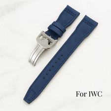 Cinturino orologio pelle nylon per IWC Big Pilot Spitfire Top Gun 20/21/22 mm pelle di vitello