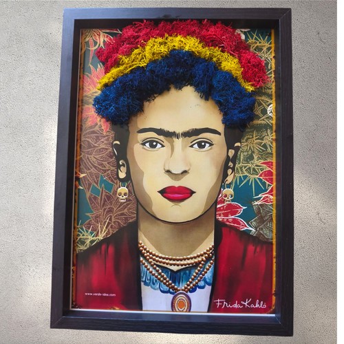 Quadro frida kahlo verde - kahlo,