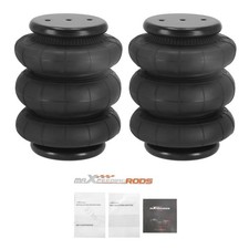 2x Borsa a sospensione pneumatica Triple Bellows 2600LBS for Light Duty USED