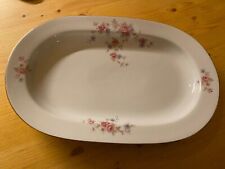 2 Piatti da Portata Johann Seltmann Vohenstrauß vintage decoro a fiori