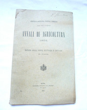 LIBRO INDUSTRIA PESCA FLUVIALE LACUALE ITALIA 1891 PESCI FIUMI LAGHI PESCATORE