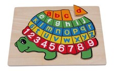 Puzzle in legno alfabetico