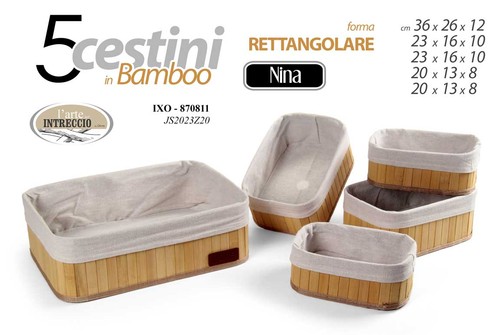 Cestini bamboo cesta - cestini,