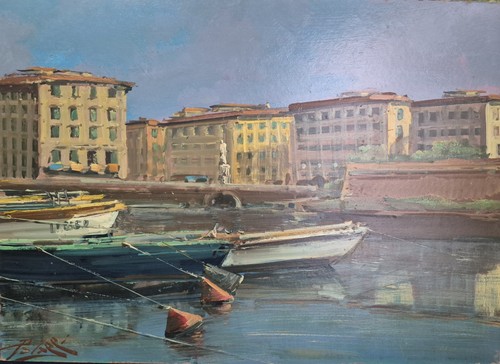 Dipinto olio masonite il - dipinto,