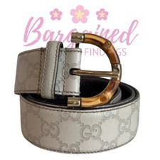 Autentica Cintura Gucci Crema