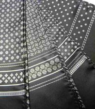 SCIARPA SETA uomo NERA E