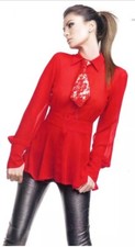 Denny rose pantalone ecopelle - rose,