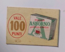 Cartoncino Tessera 100 Punti Asborno 3 Gobetti Polveri Per Acqua Da Tavola