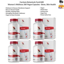 Carnium Botanicals FemCARE Donna Vegan Benessere 360 Capsule Osso, Salute della Pelle