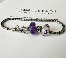Authentic Trollbeads Bracciale Start Messaggio Del Cuore + Unico Ooak