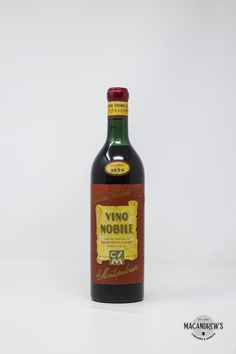 Vino nobile montepulciano 1959 - vino,