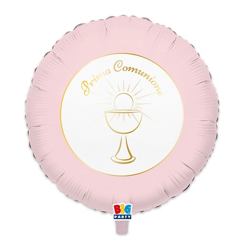 Pallone prima comunione rosa - comunione, e