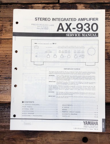 Yamaha 930 amplificatore - yamaha,
