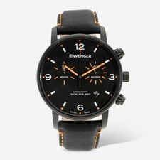 Orologio Wenger Swiss Army Uomo 01.1743.114 Urban Metro Chrono Quadrante Nero 44 mm