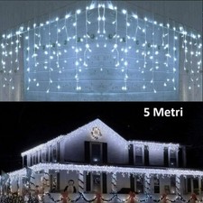 Tenda Luminosa Led Stringa luci Natale da Esterno 200 luci  5 Mt Professionale