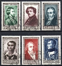 1951 - France National Relief Fund fine used - Scott B258-263