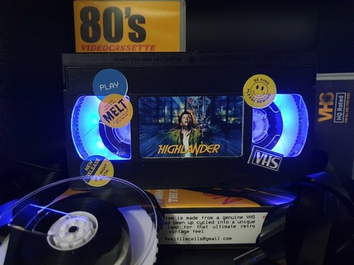 Retro vhs lamp highlander - retro,