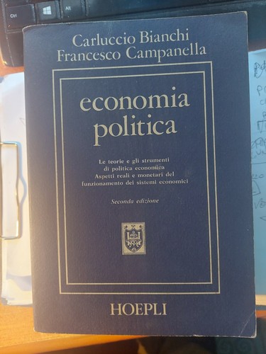 Libro economia politica hoepli - libro,