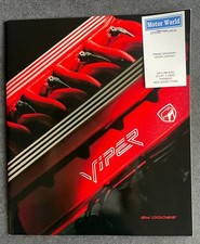 Dodge Chrysler Viper RT/10 8 litri 1992-93 US opuscolo di vendita Motor World