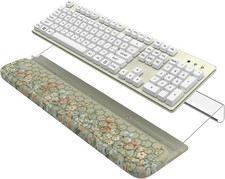Computer Keyboard Stand, Wrist Rest with 3-Level Height Adjustment, Acrylic K...