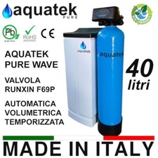 Addolcitore Acqua Automatico Aquatek Wave 40 LT Doppio corpo anticalcare resina