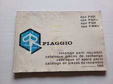 Piaggio Ape P 601 - P 601 V - P 501 - P 400 V 1988 catalogo ricambi originale