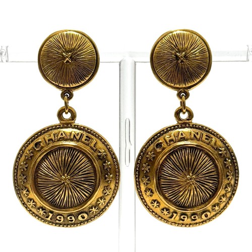 Orecchini logo chanel oro - chanel,