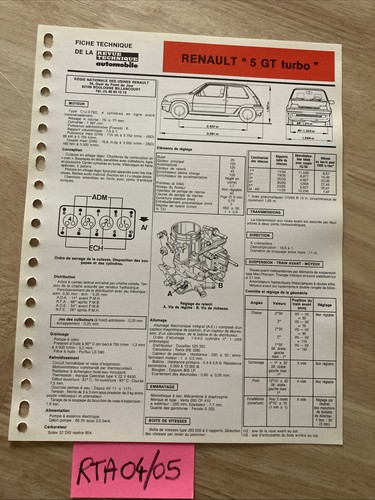 Fiche technique automobile