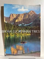 FUSINE VALROMANA lago inferiore Mangart canoa sul lago CARTOLINA 