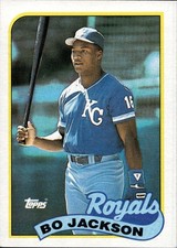 Bo Jackson Topps 1989 Kansas
