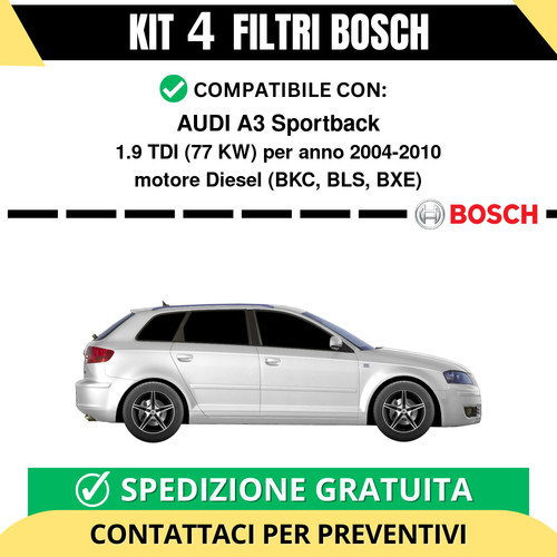 Kit bosch filtri tagliando - kit,