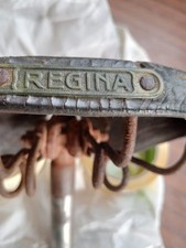 Sella bicicletta in  cuoio  -REGINA - epoca  anni 20-30
