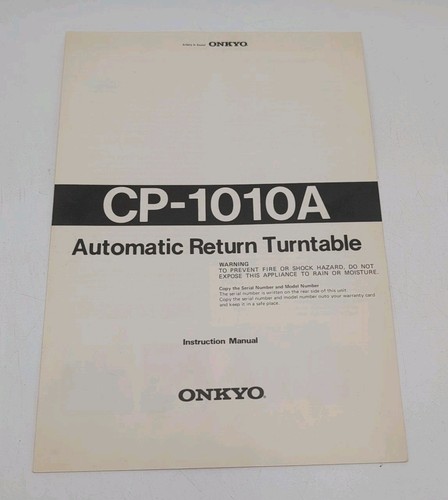 Onkyo 1010a record player - onkyo, /