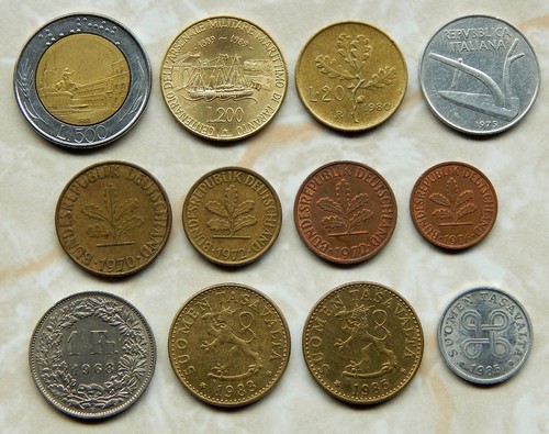 Lotto monete europee italia - europee,