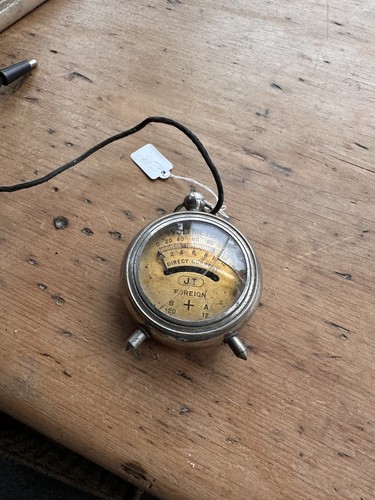 Vintage old small - vintage, voltmeter