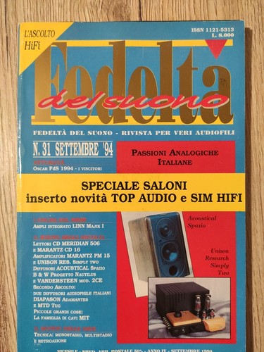 Fedeltà del suono anno - ,