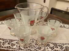 Brocca e Set di 6 Bicchieri Vetro - Galeone Croce Di Malta