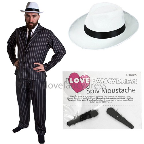 Costume gangster uomo con - costume,
