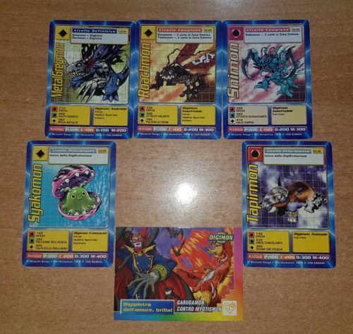 Lotto digimon card - 6,